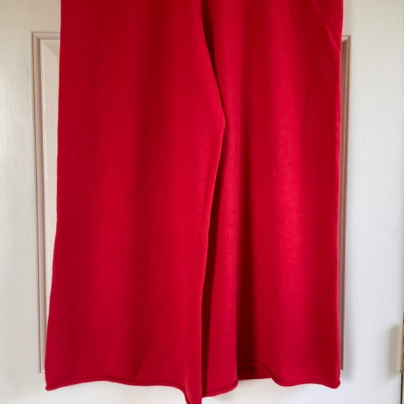 Charter Club Cashmere Ankle Pants Wide Leg High Rise Calypso Red Size Large - Picture 6 of 13